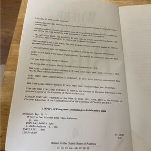 Where To Find It In The Bible- The Ultimate A to Z Bible Resource Ken Anderson